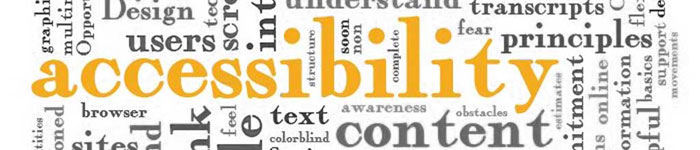 Accessibility word cloud