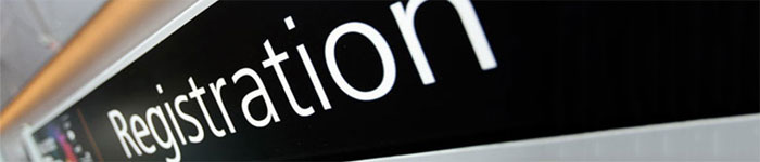 Registration sign